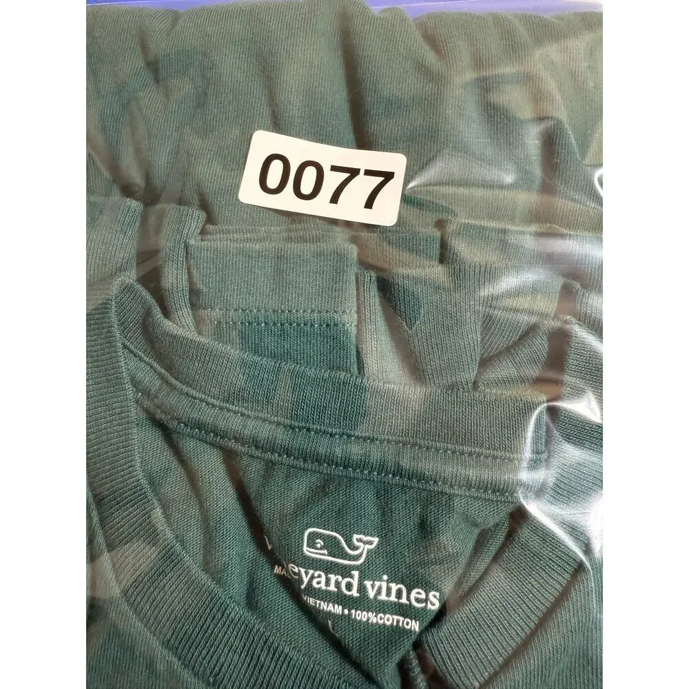 Vineyard Vines Boys' Ski Dogs Long-Sleeve Green Pocket Tee Size Large (16) - Picture 10 of 11